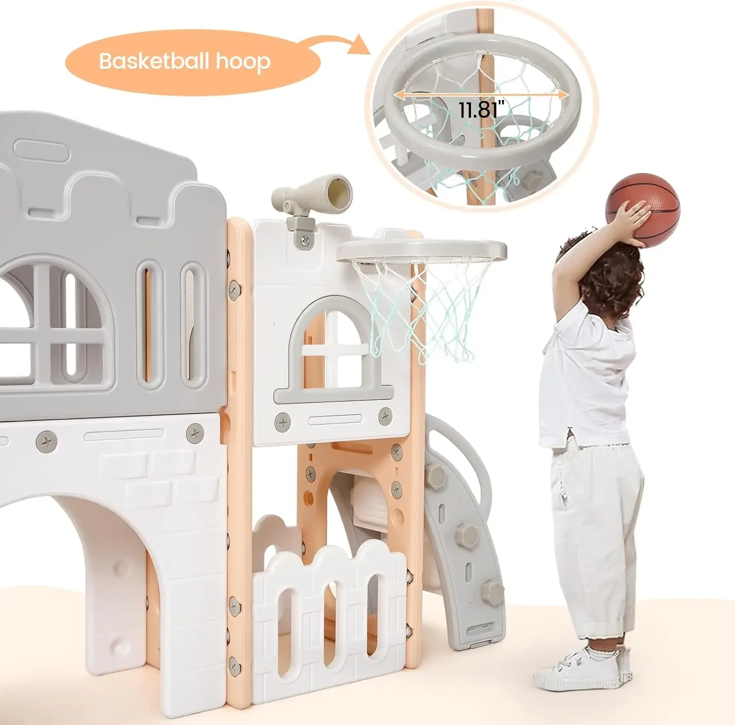 Kids Outdoor Climber - 8-in-1 Kleinkind-Rutsche-Spielset, Indoor-Spielplatz für Kinder von