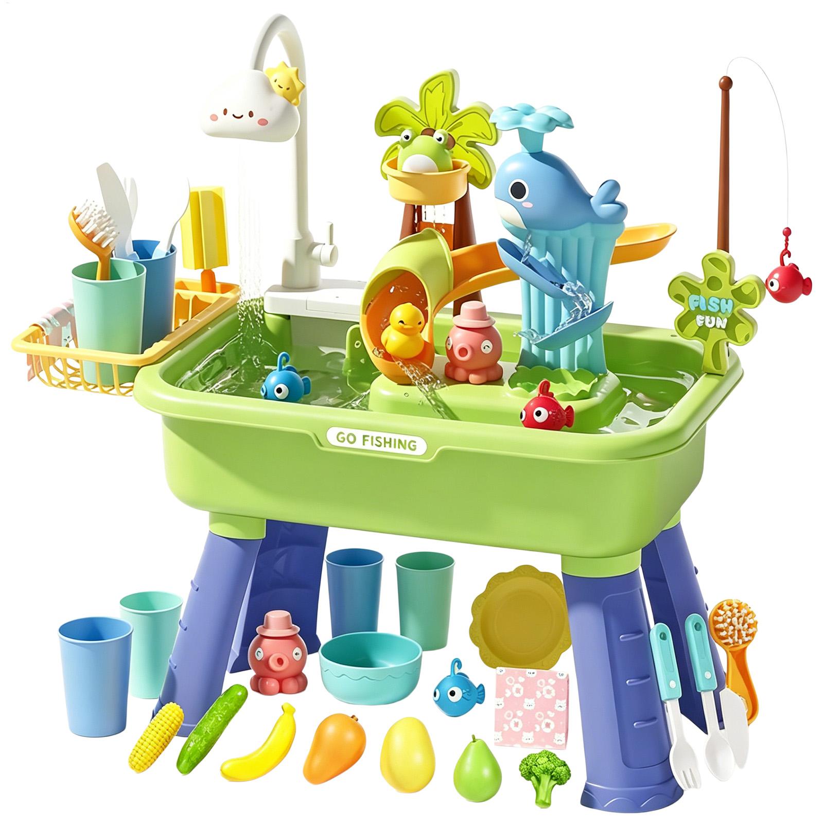 Kids Outdoor Activity Table - Wasserspieltisch für Kinder mit Pumpe, sensorischer