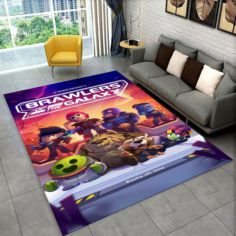 Kids Outdoor Flooring - Cartoon B-Brawl Game rutschfester Teppich für