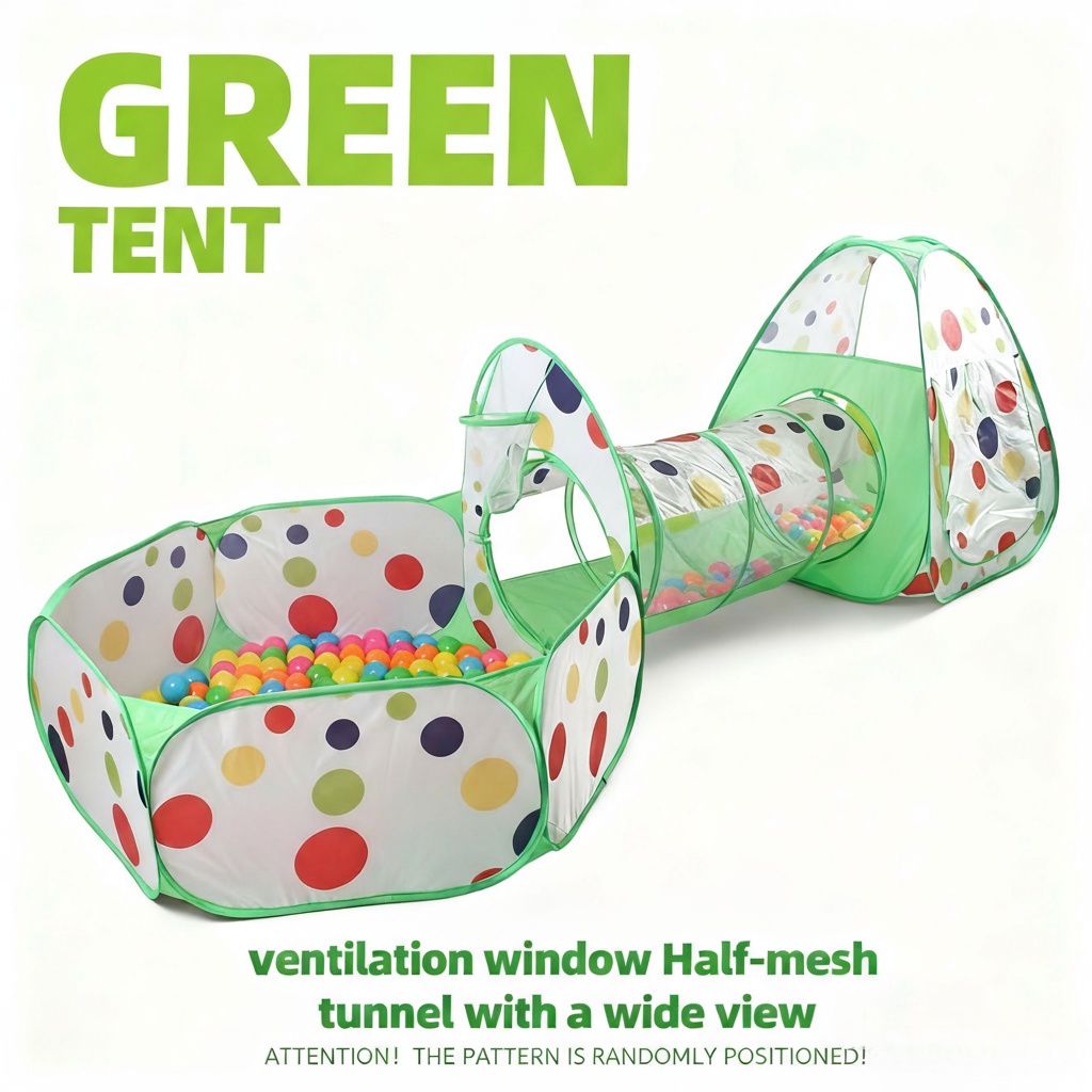 Kids Outdoor Daybed - Kinderspielzelt, Spielzeug-Bällebad – Spieltunnel – Dreieckszelt,