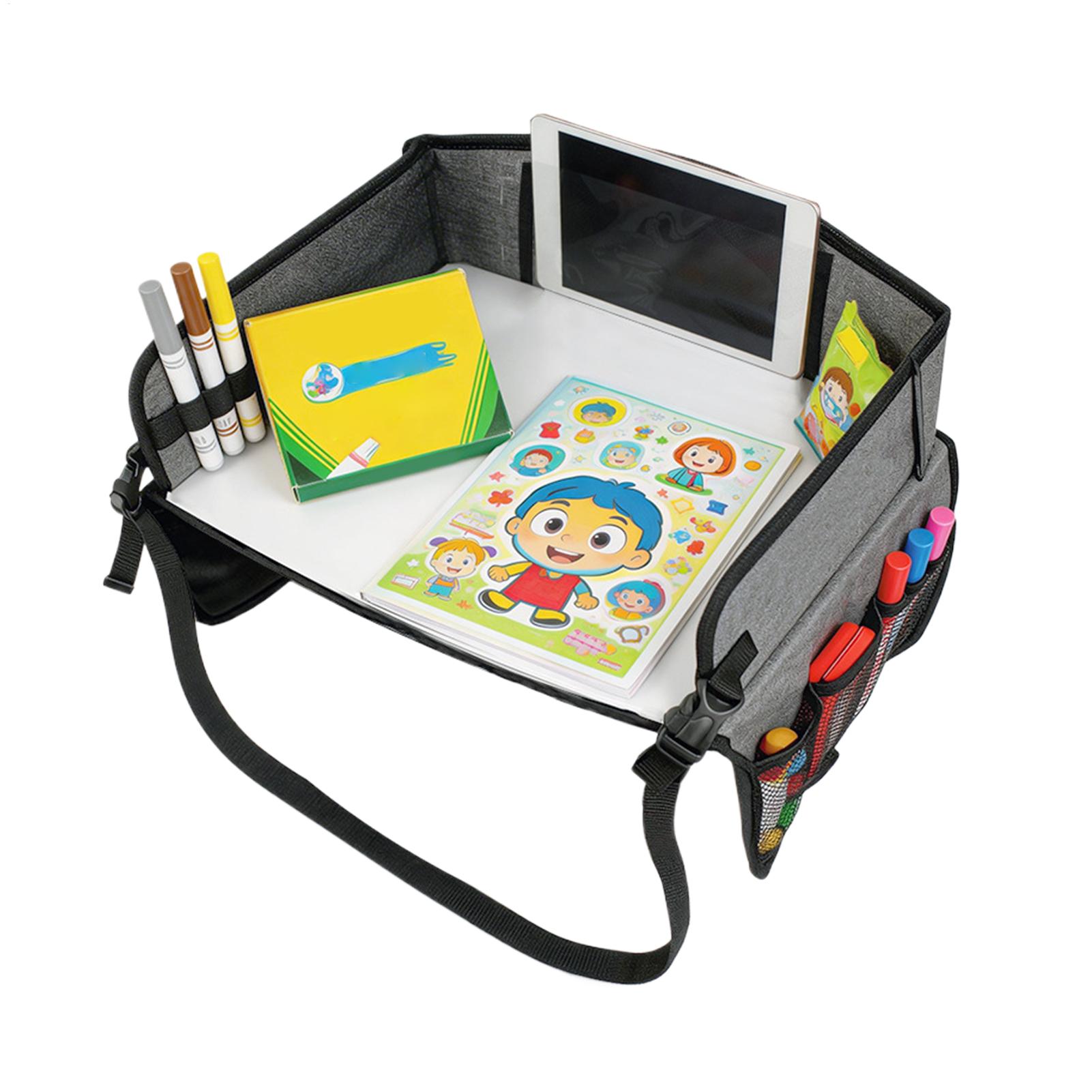Kids Outdoor Activity Table - Auto-Aktivitätstisch mit Tasche, verstellbarem Gurt, interaktivem,