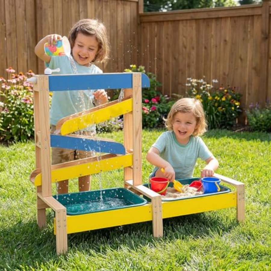 Kids Outdoor Activity Table - Outdoor-Spielset für Kinder ab 3 Jahren: