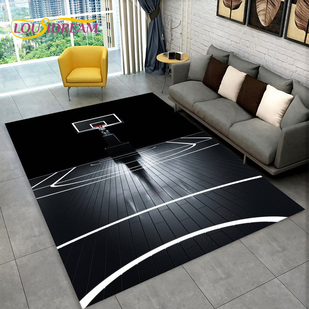 Kids Outdoor Flooring - 3D Basketball Cour Cartoon Bereich Teppich