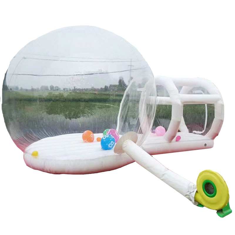 Kids Outdoor Jump House - Aufblasbares Weißes PVC-Hüpfhaus für Draußen, Blasenhaus