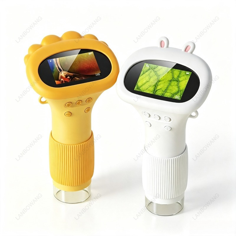 Kids Outdoor Microscope - 2 Zoll IPS Digitales Kindermikroskop 1000-facher