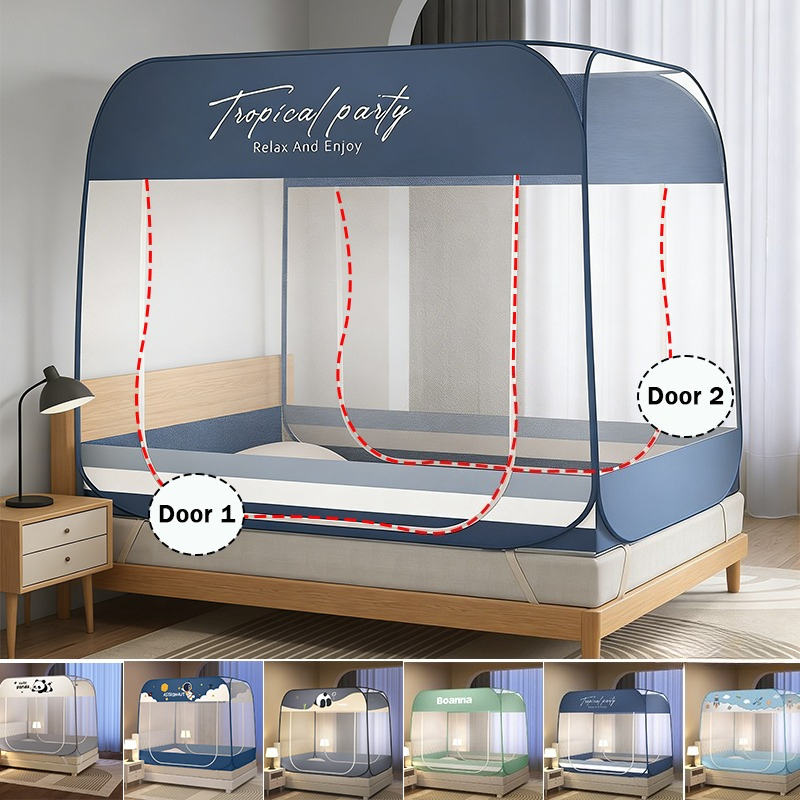 Kids Outdoor Daybed - Moskitonetz-Bett, tragbares Pop-Up-Moskitonetz im mongolischen Stil