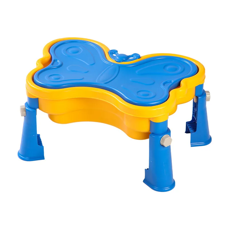 Kids Outdoor Activity Table - Kinder-Sand- und Wassertisch in Schmetterlingsform, höhenverstellbar,