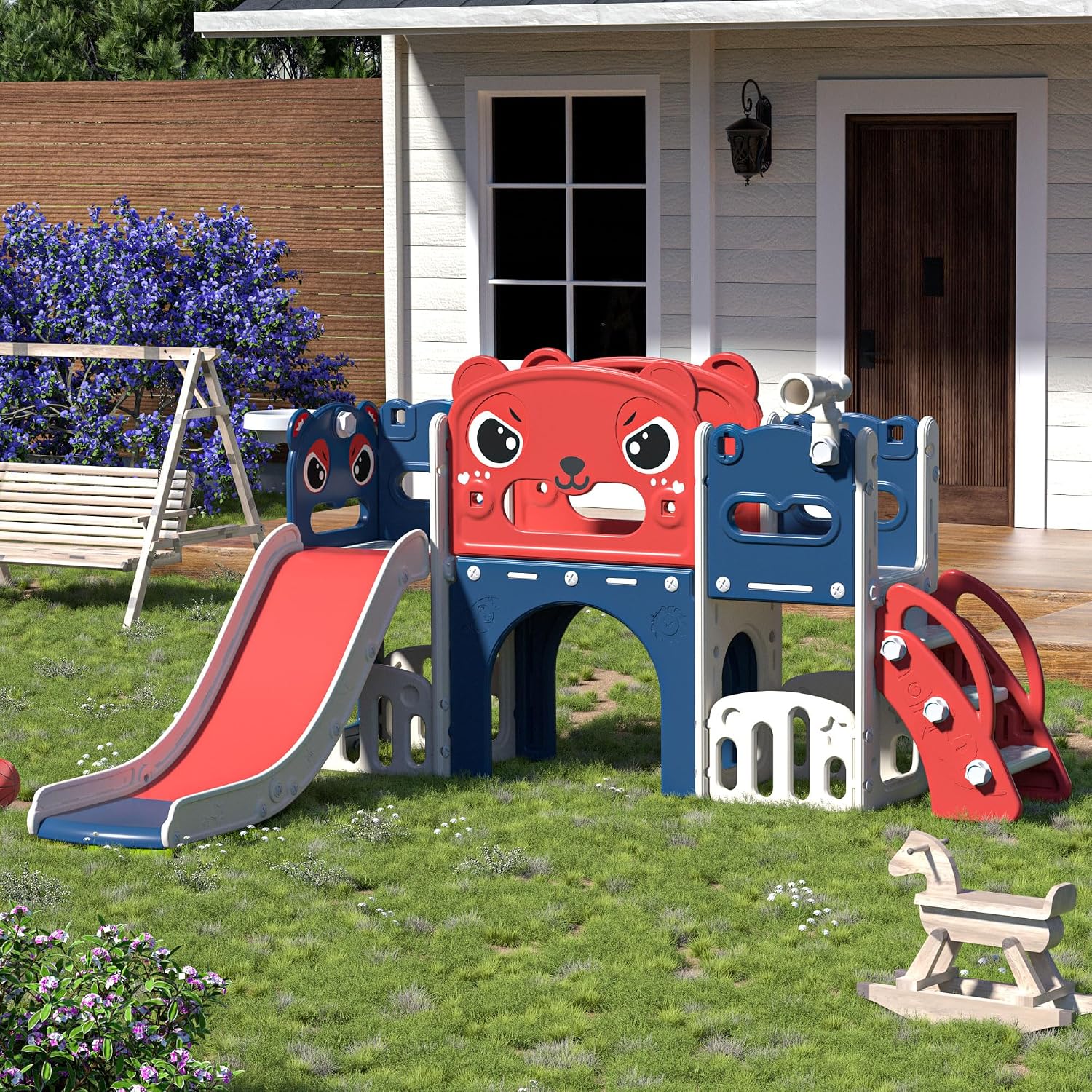 9-in-1 Kleinkind-Rutsche-Spiel – Kids Outdoor Climber Bewertung und Preis