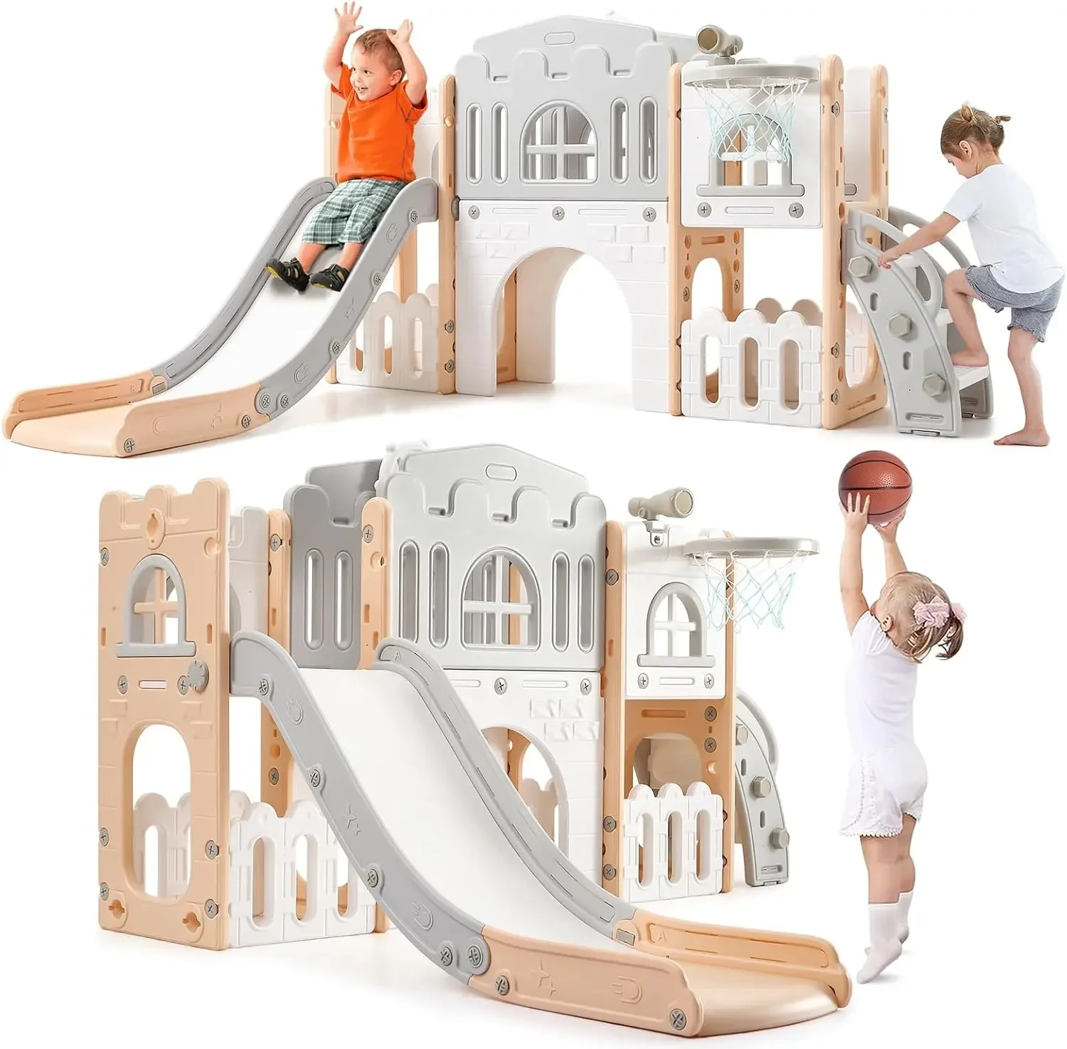 8-in-1 Kleinkind-Rutsche-Spiel – Kids Outdoor Climber Bewertung und Preis