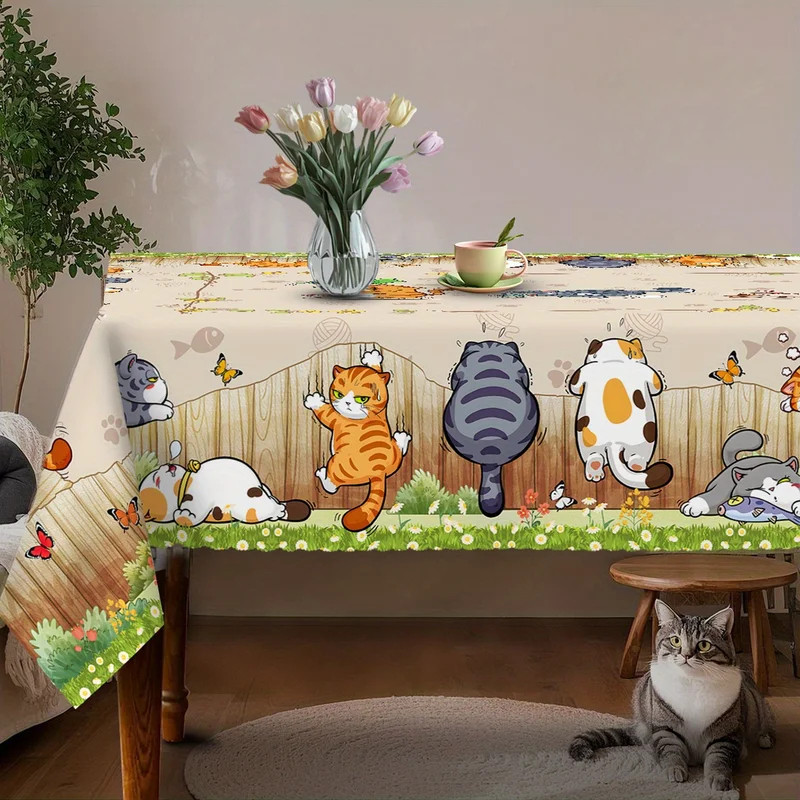 VIKAMA Beige Cartoon-Katzen-Ti – Kids Outdoor Dining Table Bewertung und Preis