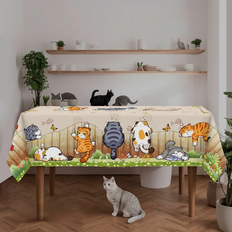 VIKAMA Beige Cartoon-Katzen-Ti – Kids Outdoor Dining Table Bewertung und Preis