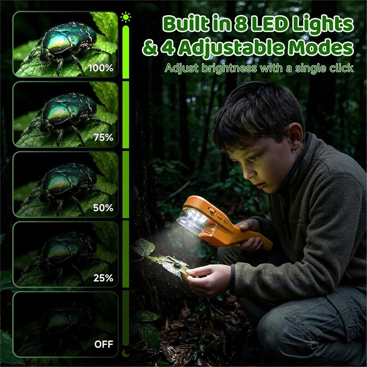 500X Handmikroskop für Kinder, – Kids Outdoor Microscope Bewertung und Preis