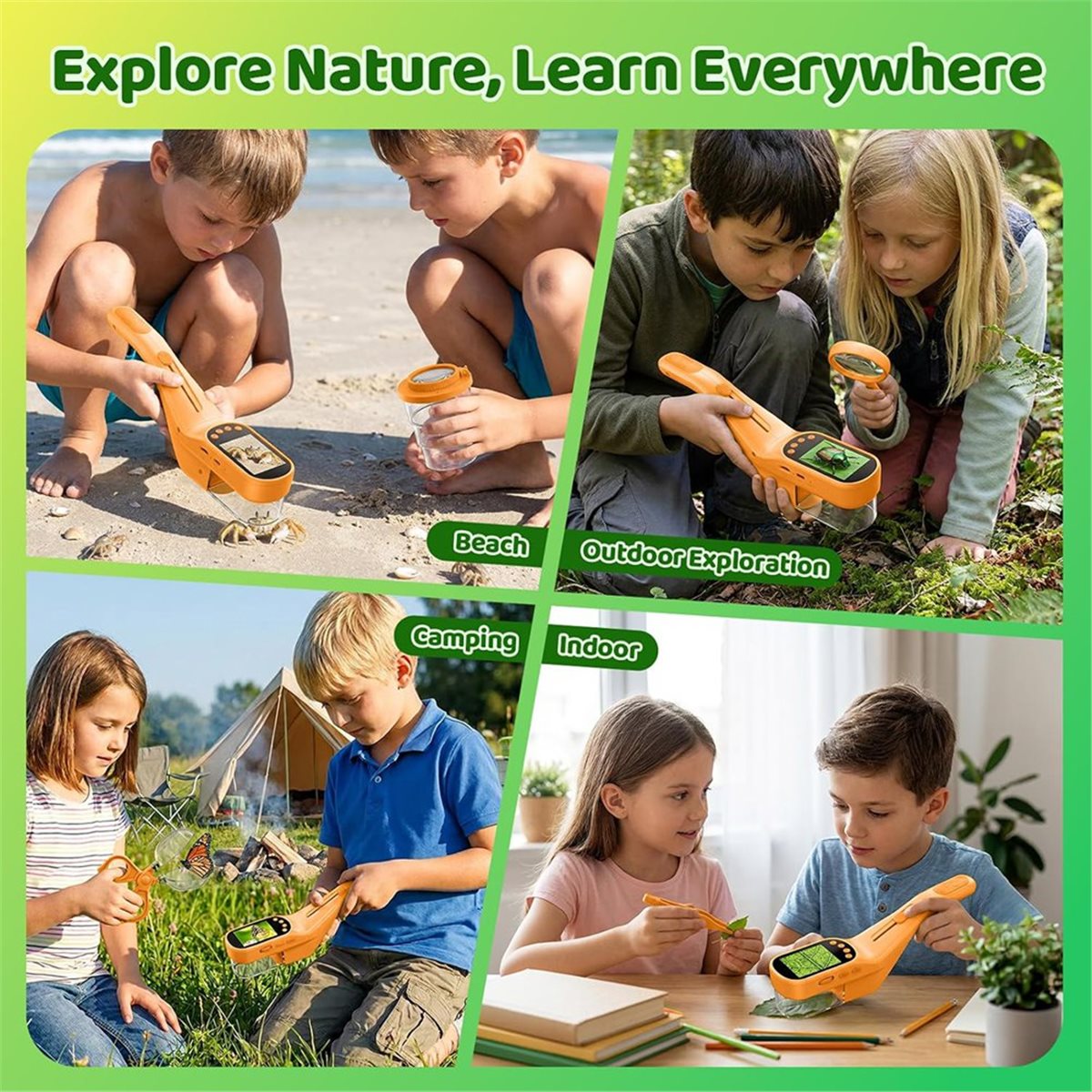 500X Handmikroskop für Kinder, – Kids Outdoor Microscope Bewertung und Preis