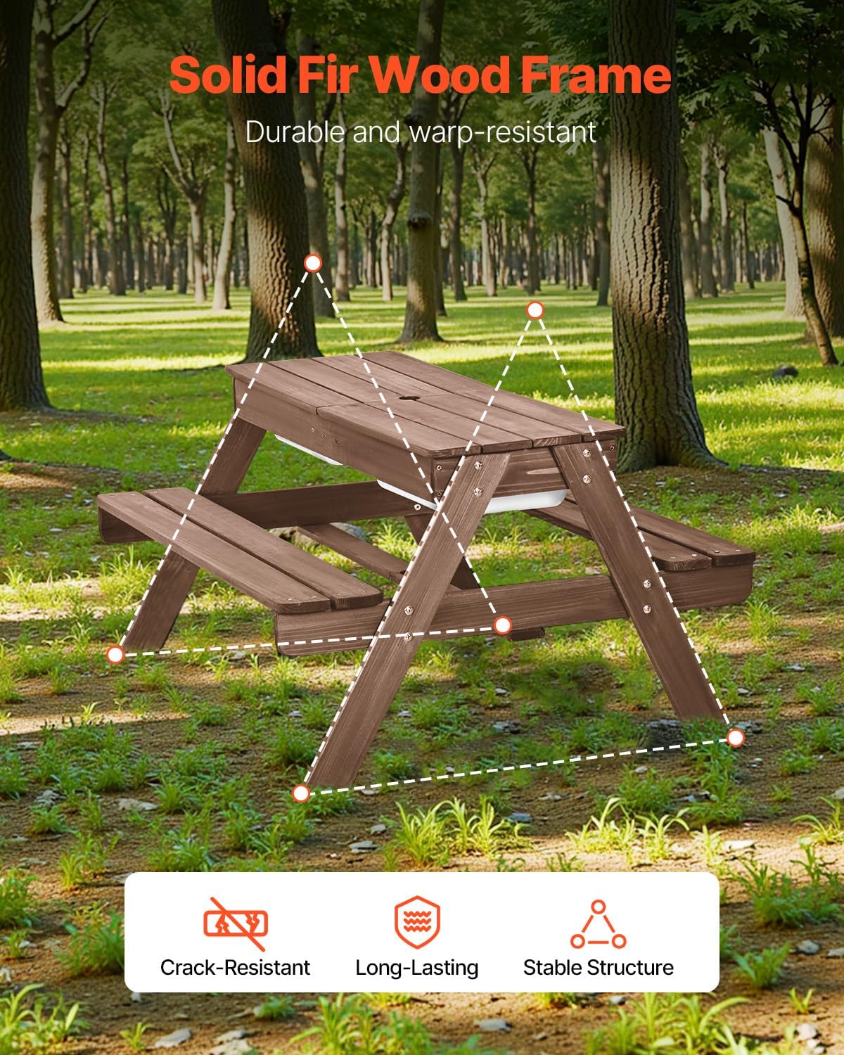 Kinder-Picknicktisch mit Sonne – Kids Outdoor Bench With Umbrella Bewertung und Preis