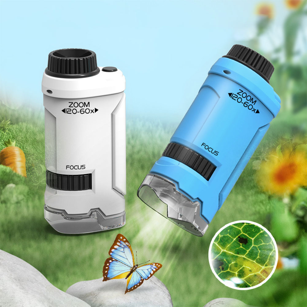 Neue 60x-120x Handheld Mikrosk – Kids Outdoor Microscope Bewertung und Preis